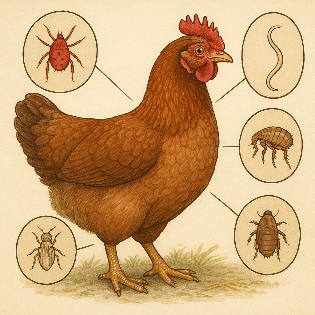 Parazité slepic: Jak je rozpoznat a chránit drůbež