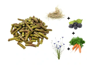 Senné granule s mrkví, chrpou a ostružiníkem 6mm, 5kg