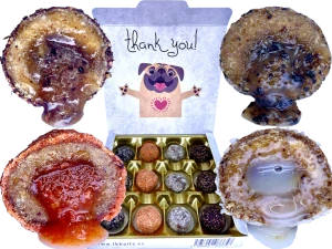 NUTRIGO BONBONs omáčkou 130g Sváteční bonboniéra pro VĚTŠÍ psy