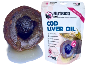 NUTRIGO cod liver oil mini- pamlsek s olejem z tresčích jater