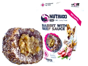 NUTRIGO pamlsek medium králík s hovězí omáčkou
