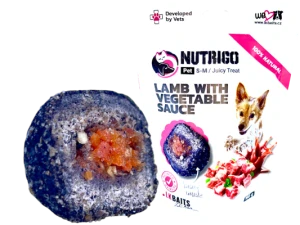 NUTRIGO pamlsek medium jehněčí se zeleninovou omáčkou