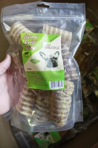 Hovězí hrtany sušené 250 gr, krátke 5-15cm