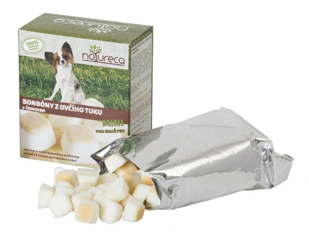Bonbóny z ovčího tuku s česnekem mini 250g