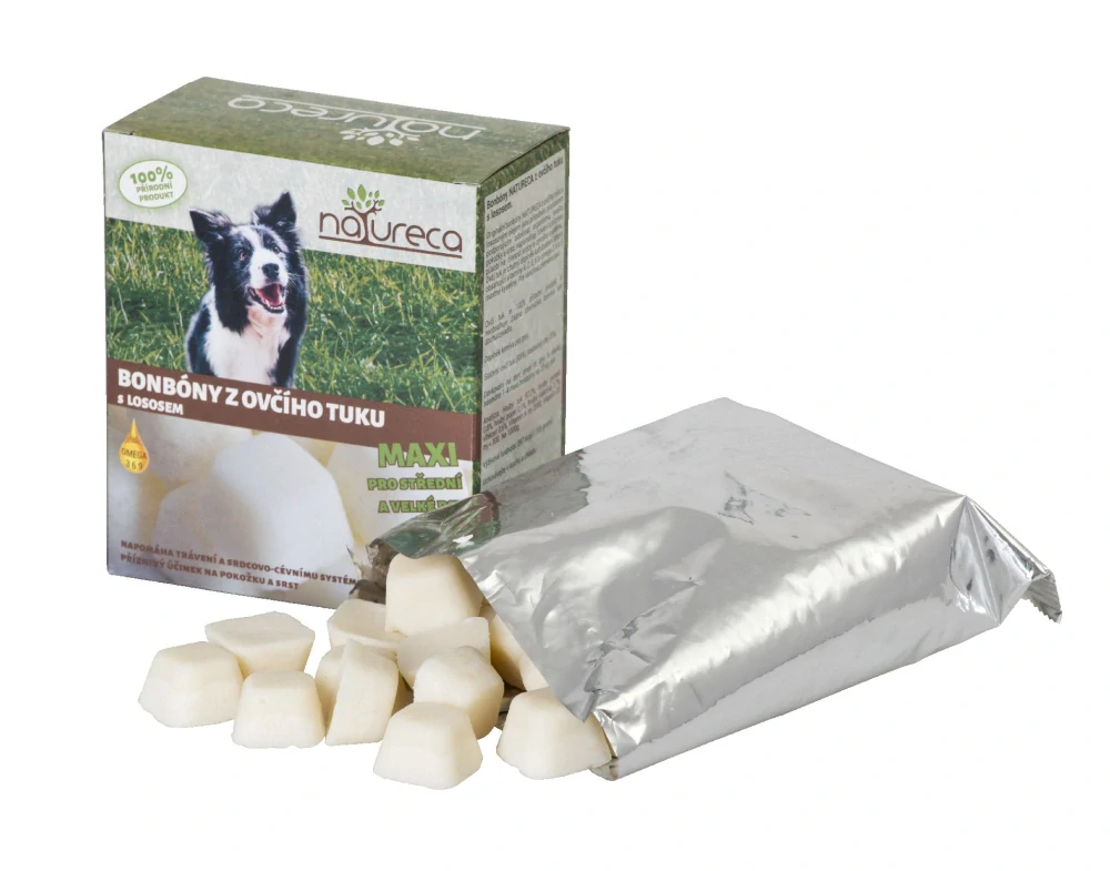 Bonbóny z ovčího tuku s lososem MAXI 250g