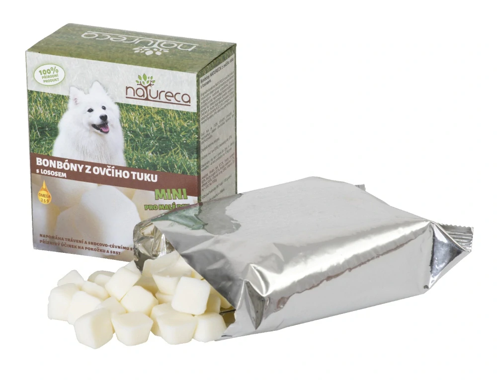 Bonbóny z ovčího tuku s lososem MINI 250g